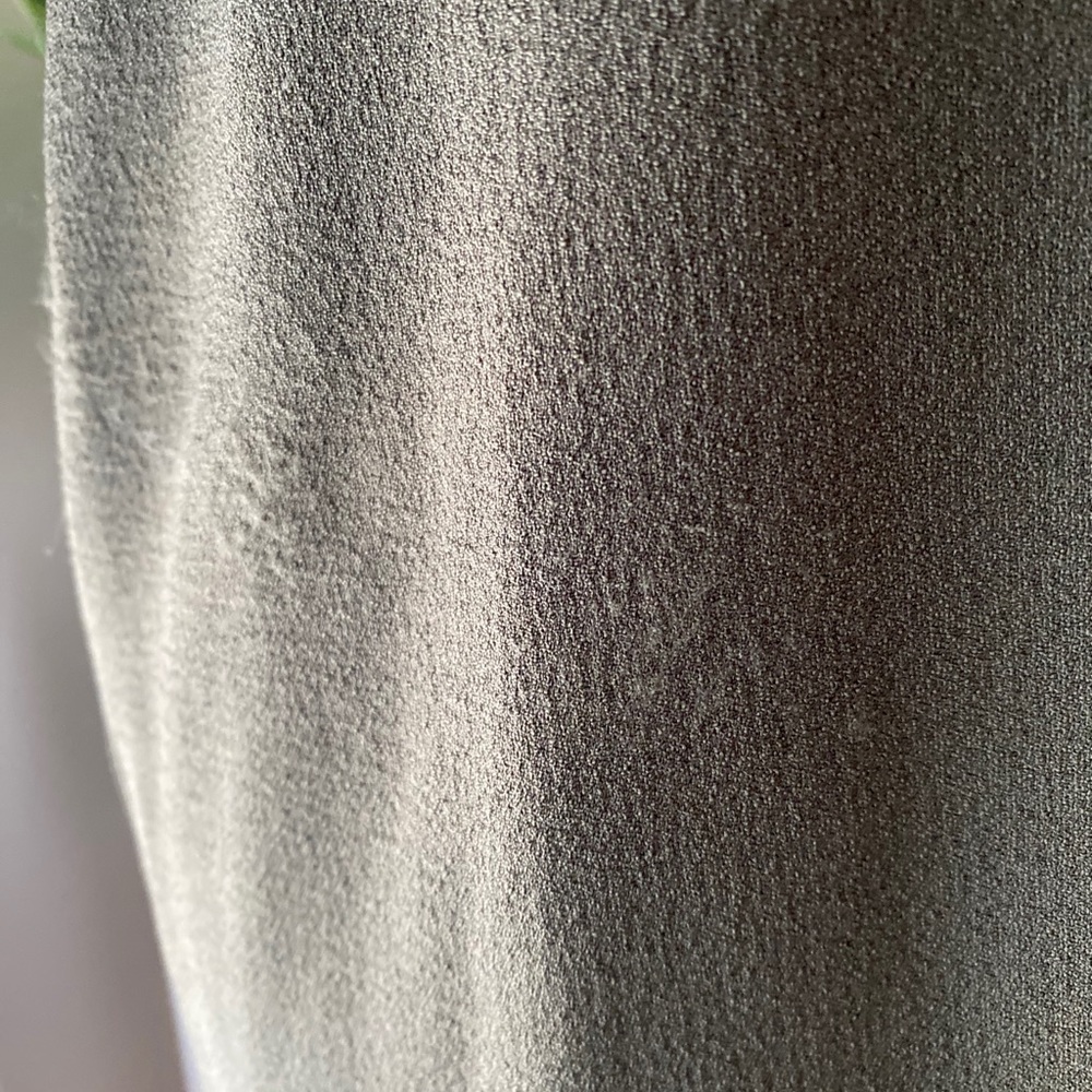 Ganni tie neck crepe shift dress - Picture 2 of 13